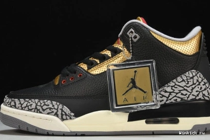Air “Black 3 Jordan Gold” 1004